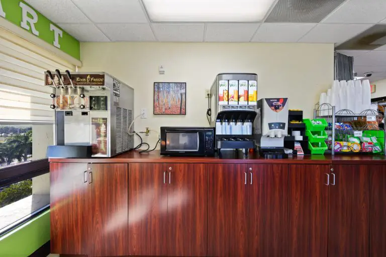 Recovery center beverage station in South Florida Valium detox common room